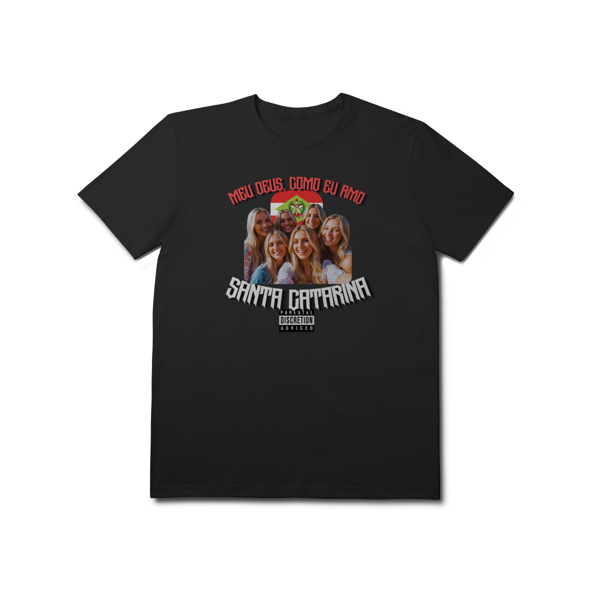 Nome do produto: Camiseta 100% Algodão - Santa Catarina