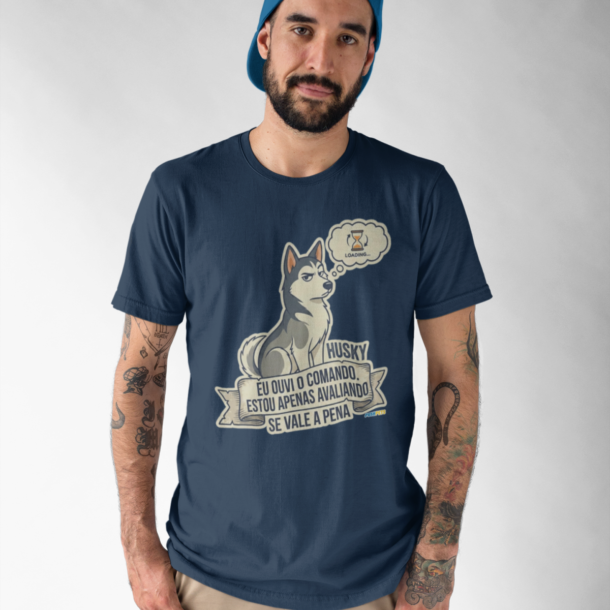 Camiseta Husky #stickerpaws