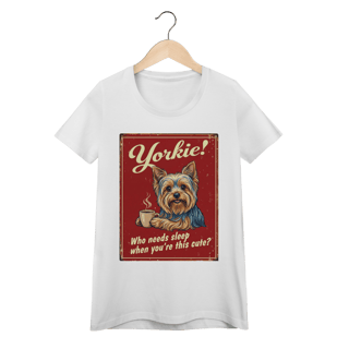 Camiseta baby Long Yorkie #vintageposter