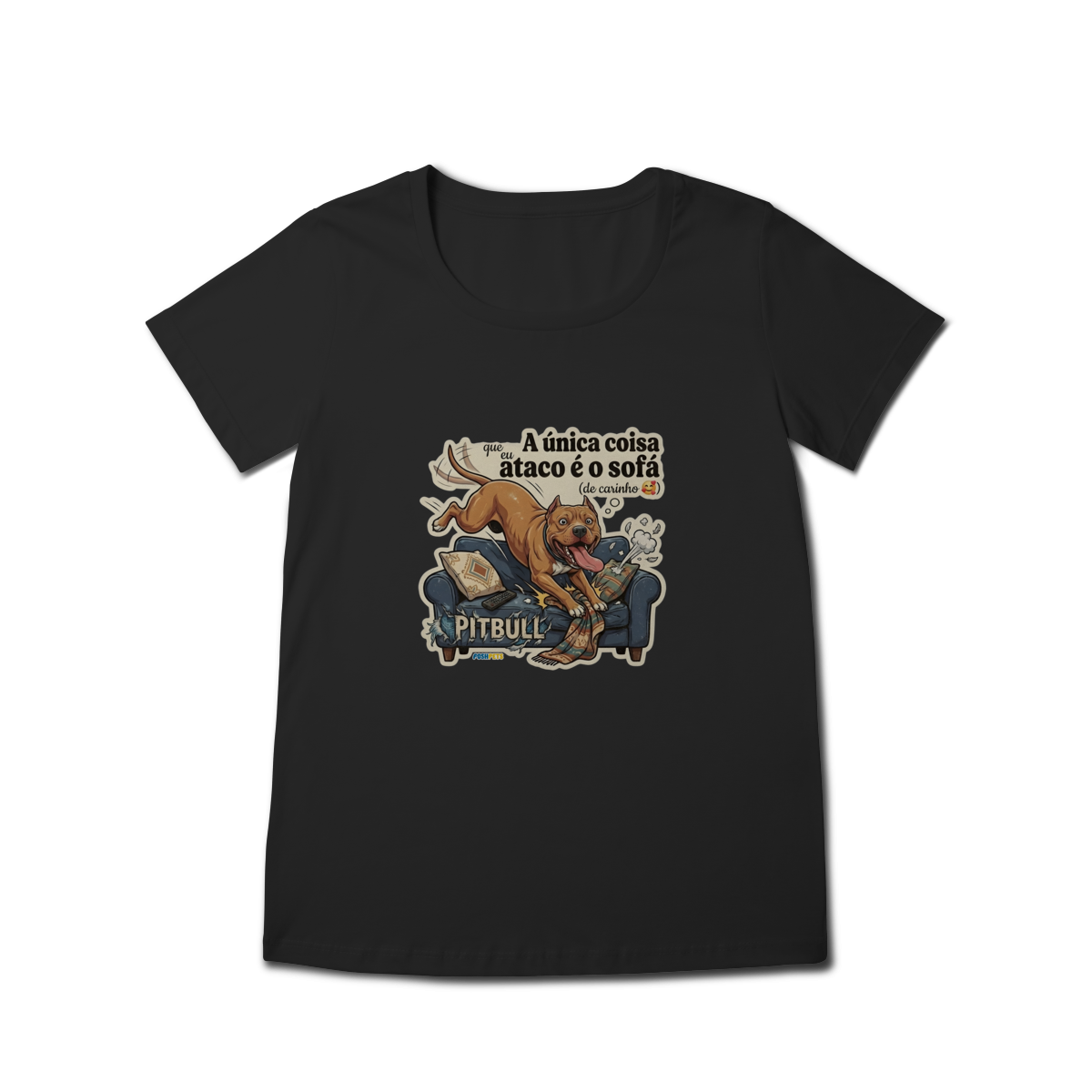 Camiseta Baby Long Pitbull #stickerpaws