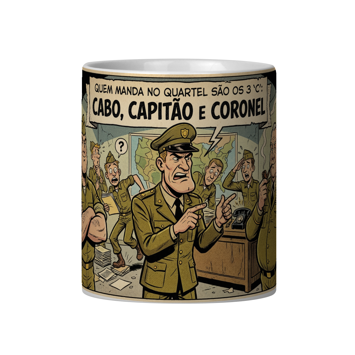 OS TRÊS COMANDANTES DO QUARTEL