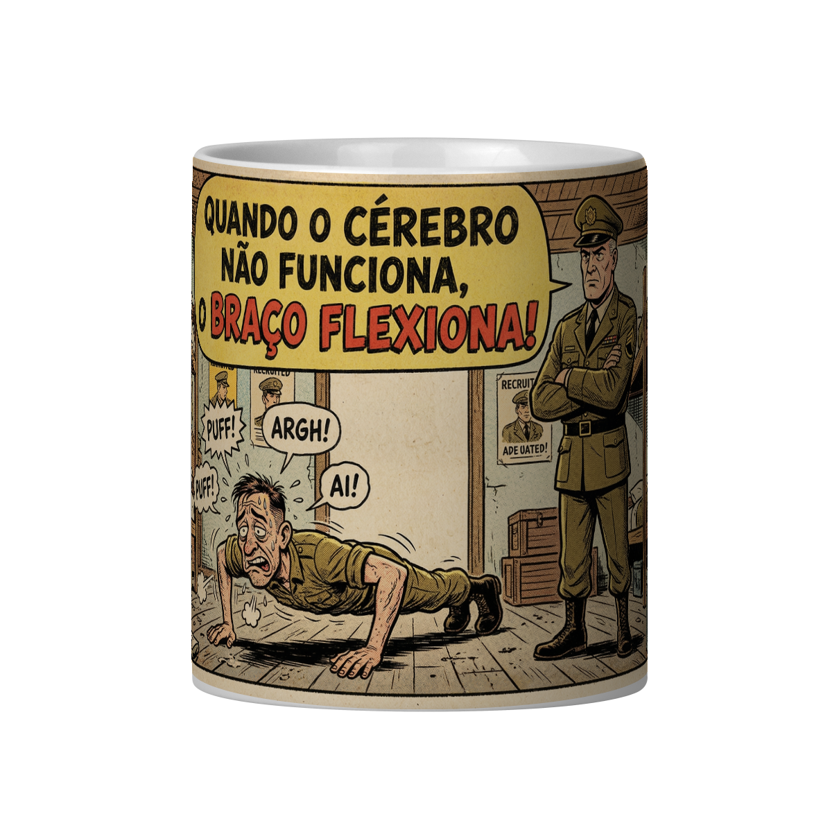 QUANDO O CÉREBRO NÃO FUNCIONA, O BRAÇO FLEXIONA!
