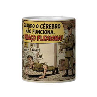 QUANDO O CÉREBRO NÃO FUNCIONA, O BRAÇO FLEXIONA!