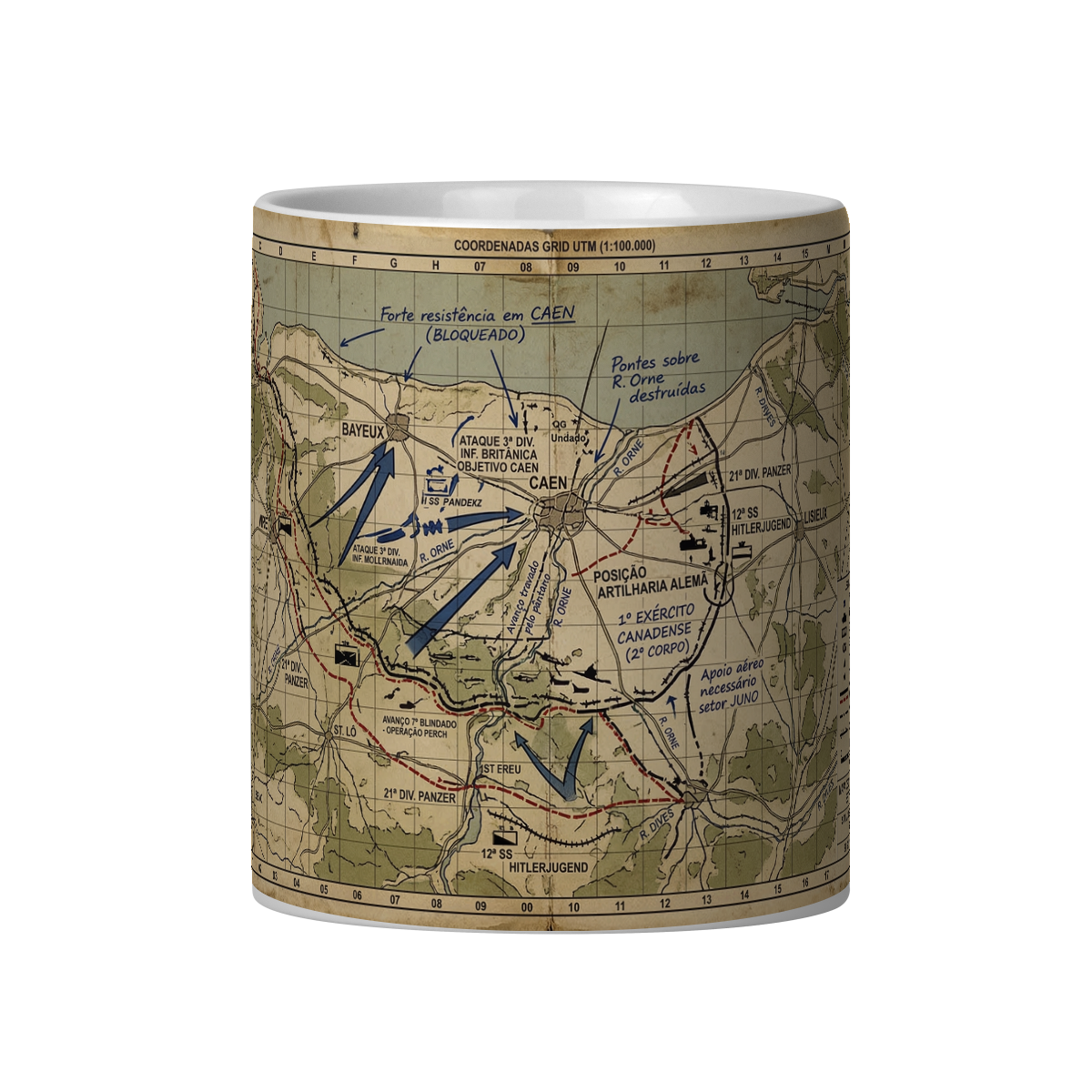 MAPA TÁTICO NORMANDIA 1944