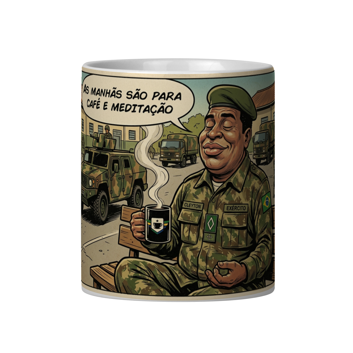 AS MANHÃS SÃO PARA CAFÉ E MEDITAÇÃO - LINHA SUB CLEYTON