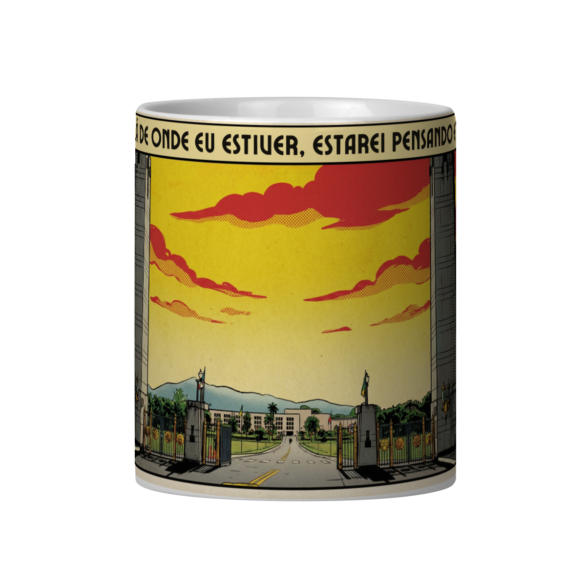 E LÁ DE ONDE EU ESTIVER, ESTAREI PENSANDO EM TI - LINHA NO AZUL DO FIRMAMENTO