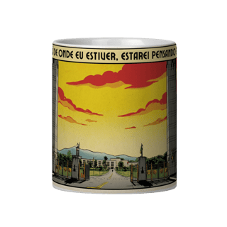 E LÁ DE ONDE EU ESTIVER, ESTAREI PENSANDO EM TI - LINHA NO AZUL DO FIRMAMENTO