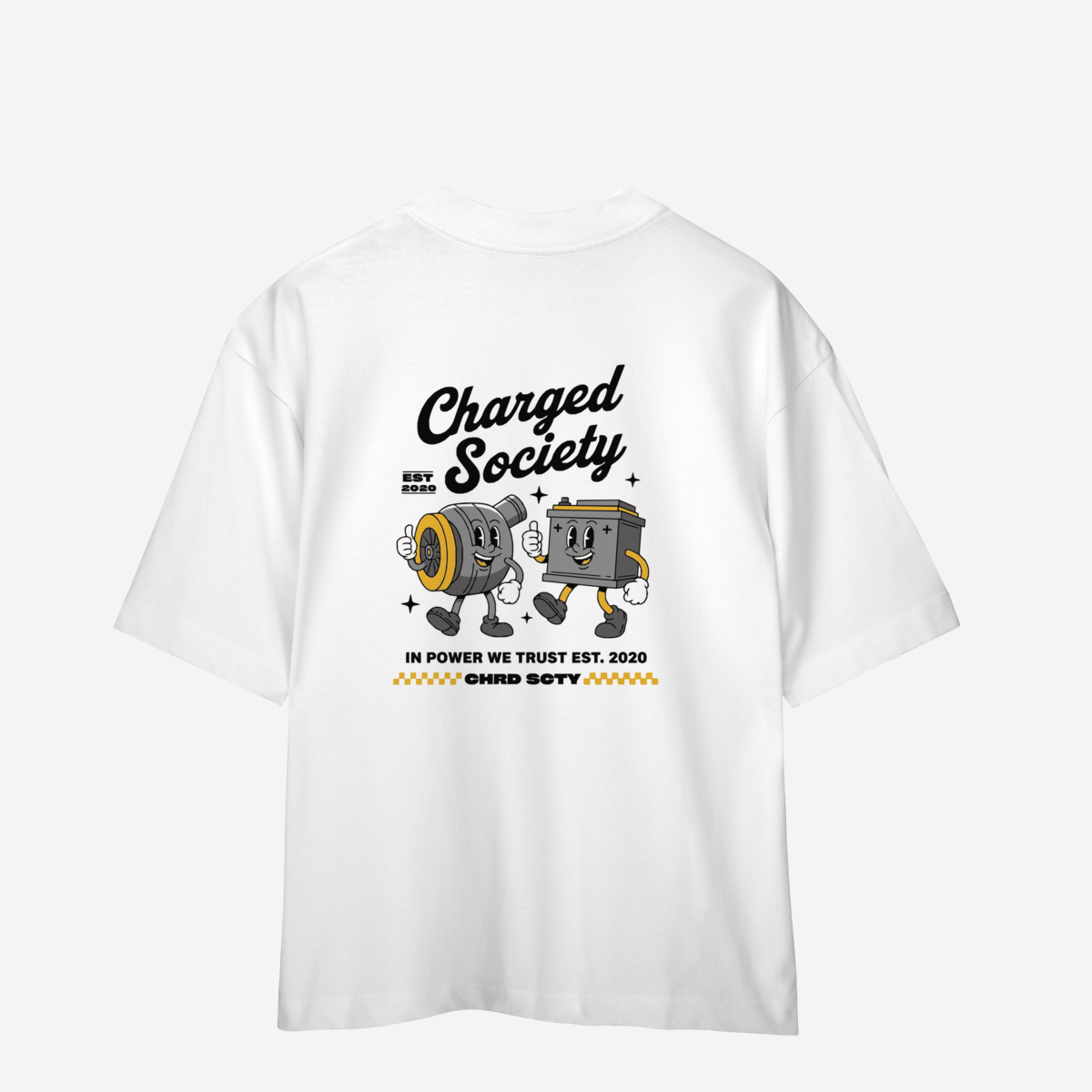 Nome do produto: CAMISETA - IN POWER WE TRUST - OVERSIZED