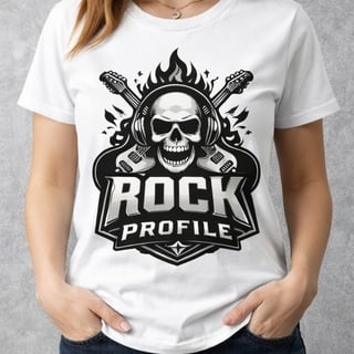 Camiseta Clássica Rock Profile