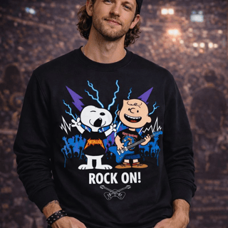 Moletom Snoopy Rock On