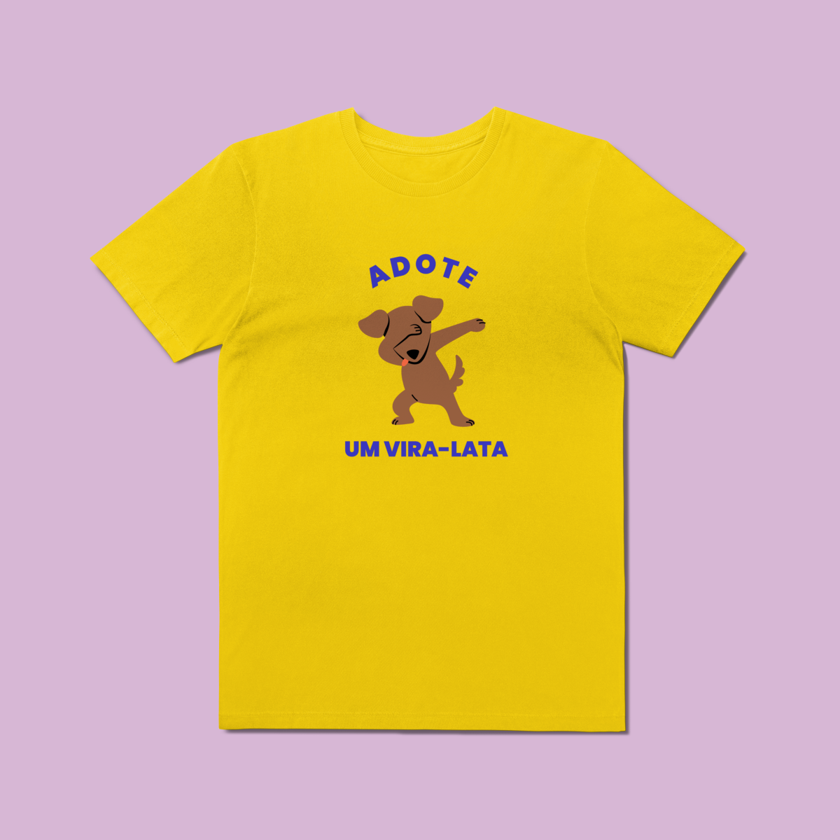 Camiseta Estonada Adote um Vira-Lata - Dog Style