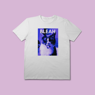 Camiseta Premium Petnip Gato Bleah - 100% Algodão