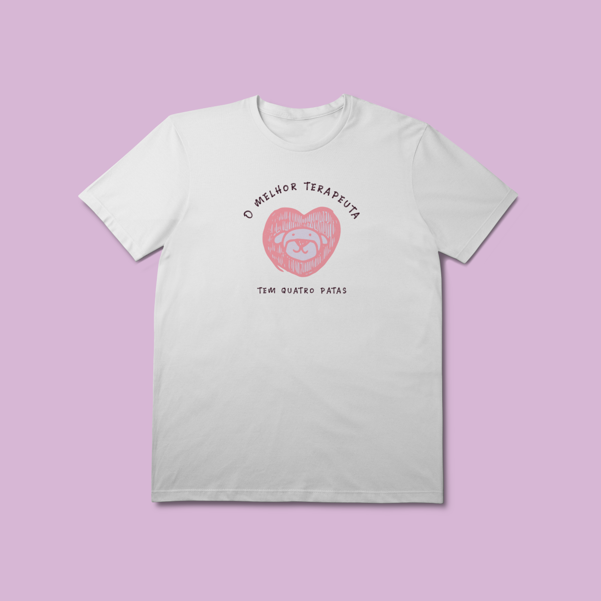 Camiseta Premium Terapia Quatro Patas Cães - 100% Algodão