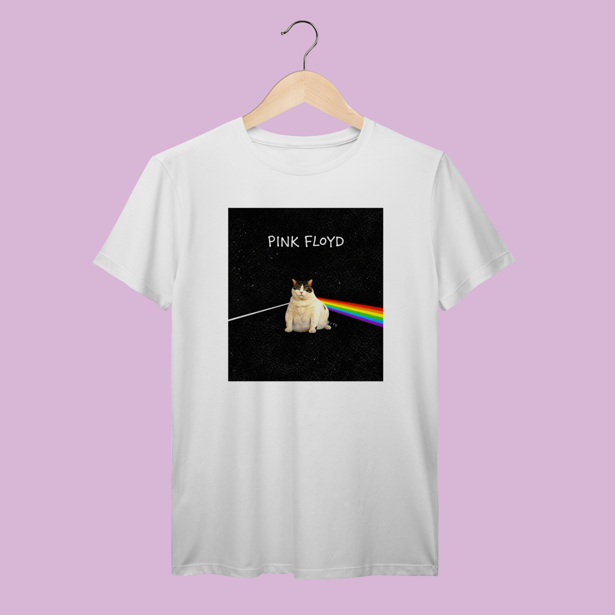 Camiseta Dark Side of the Cat - 100% Algodão