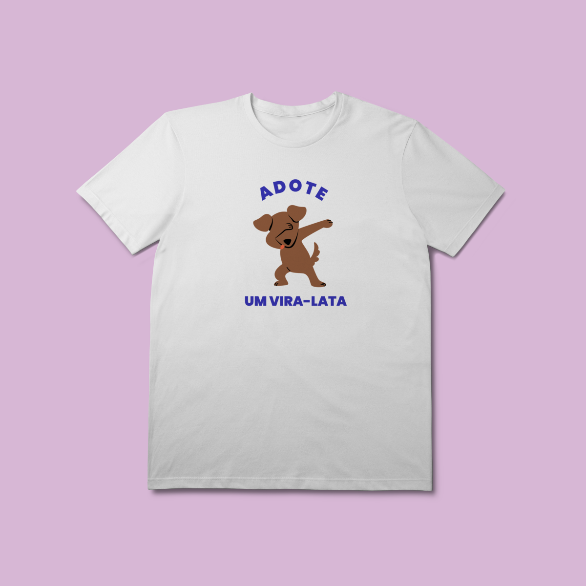 Camiseta Premium Adote um Vira-Lata - Dog Style