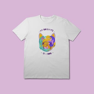 Camiseta Premium - My soulmate is a dog