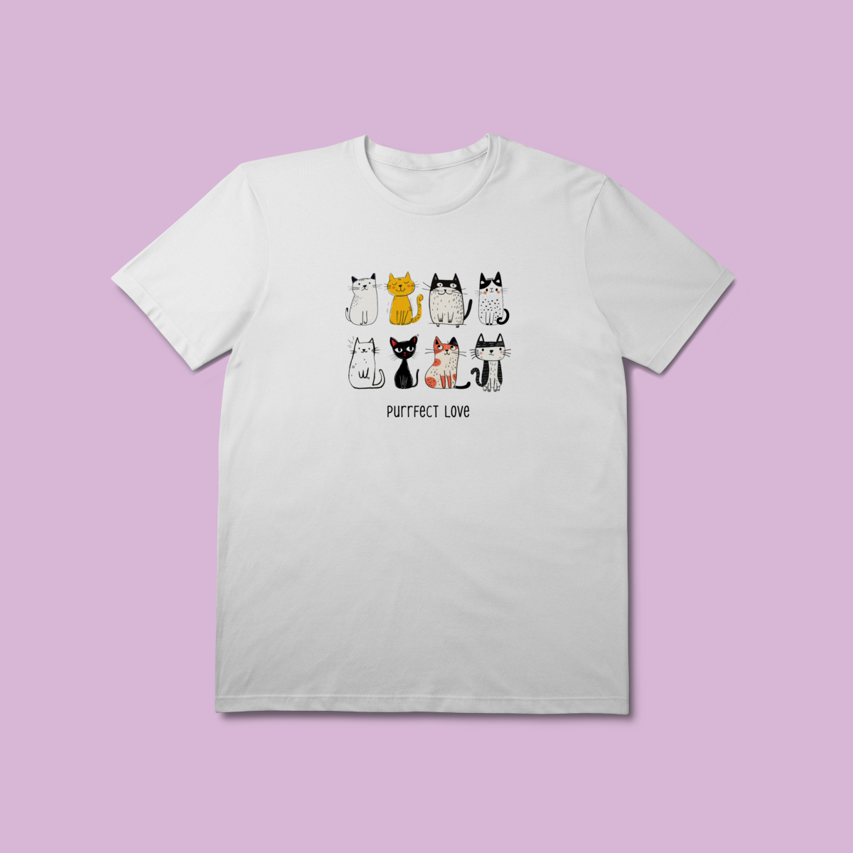 Camiseta Premium - Purrfect love Cats