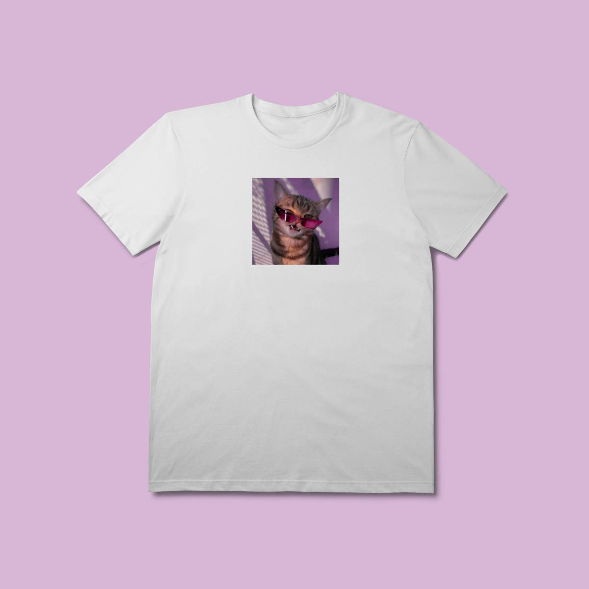 Nome do produto: Camiseta Gatinho Rockstar - 100% Algodão