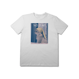 Camiseta THIS IS ART Gatinha - 100% Algodão