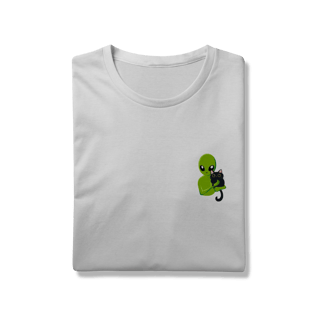 Camiseta Premium - Alien & Gatinho