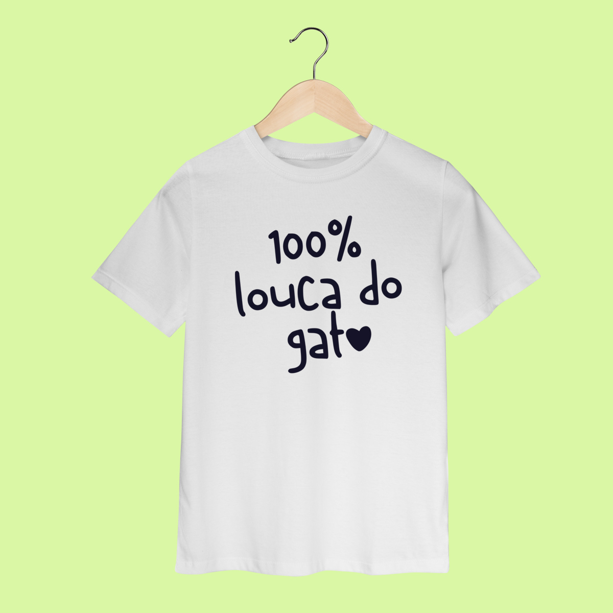 Camiseta INFANTIL - louca do gato