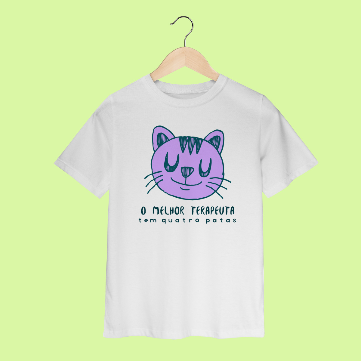 Camiseta INFANTIL - Terapeuta Gatinho