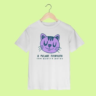 Camiseta INFANTIL - Terapeuta Gatinho