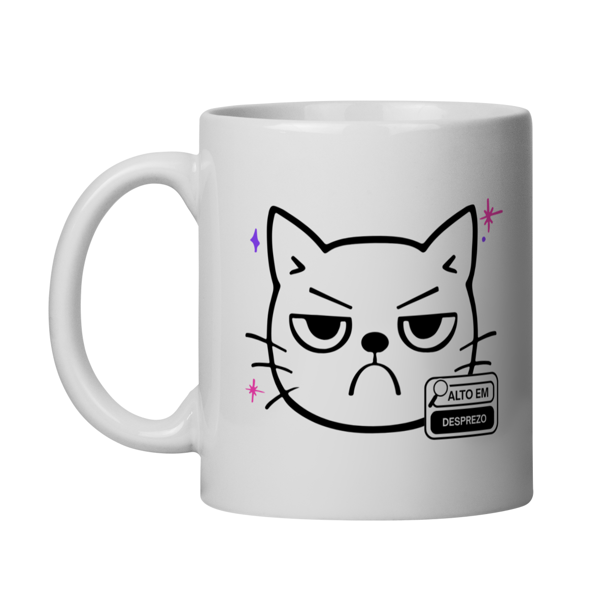 Caneca - Gato Alto em DESPREZO