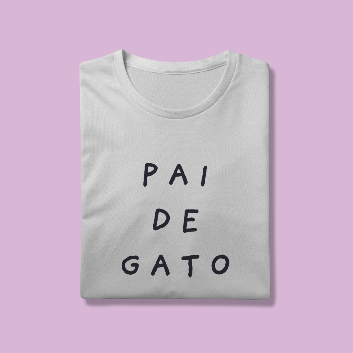 Camiseta 100% Algodão - Pai de Gato