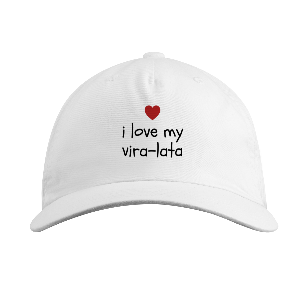 Boné - I love my vira-lata minimalist