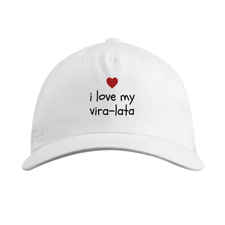 Boné - I love my vira-lata minimalist