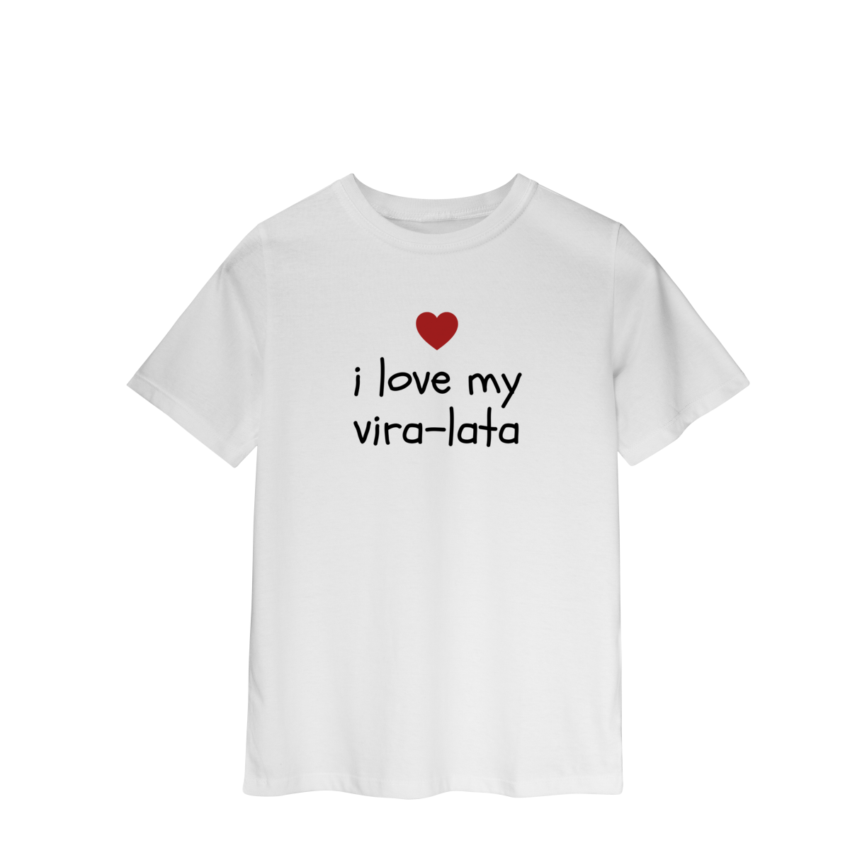 Camiseta INFANTIL - I love my vira-lata minimalist