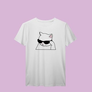 Camiseta 100% Algodão - GGatinho Gangster