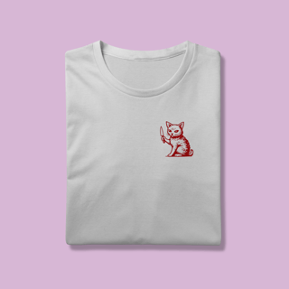 Camiseta Gato Bravo- 100% Algodão