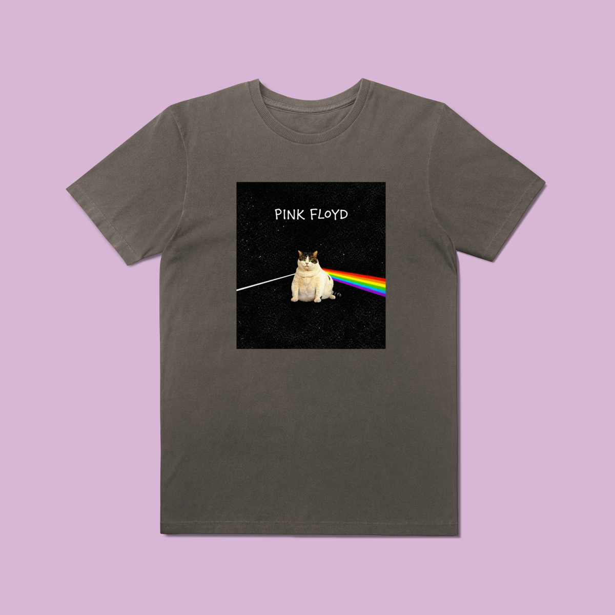 Camiseta Estonada Dark Side og the Cat - 100% Algodão