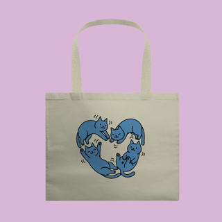 Ecobag Petnip Coração de Gatinhos