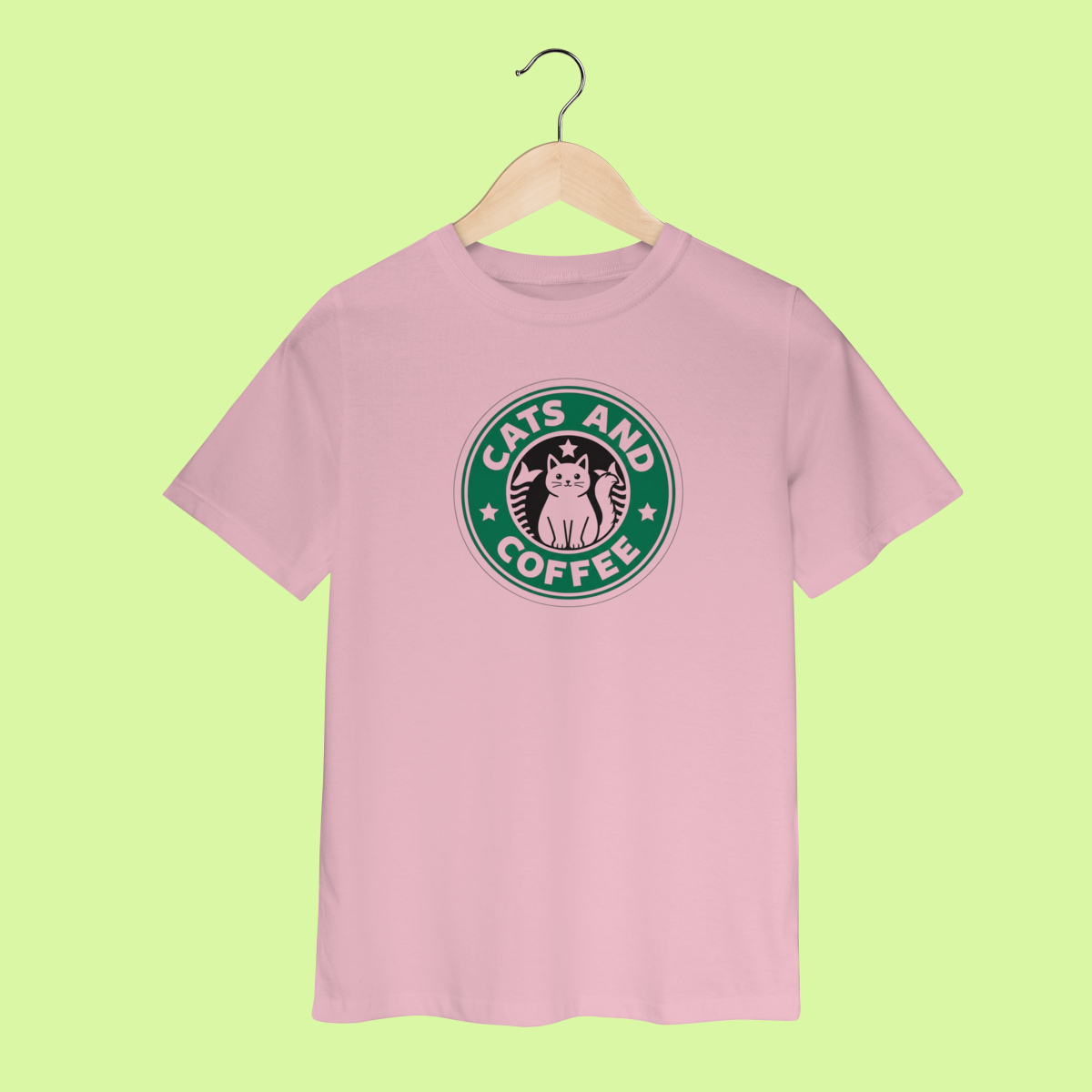 Camiseta INFANTIL - Cats & Coffee