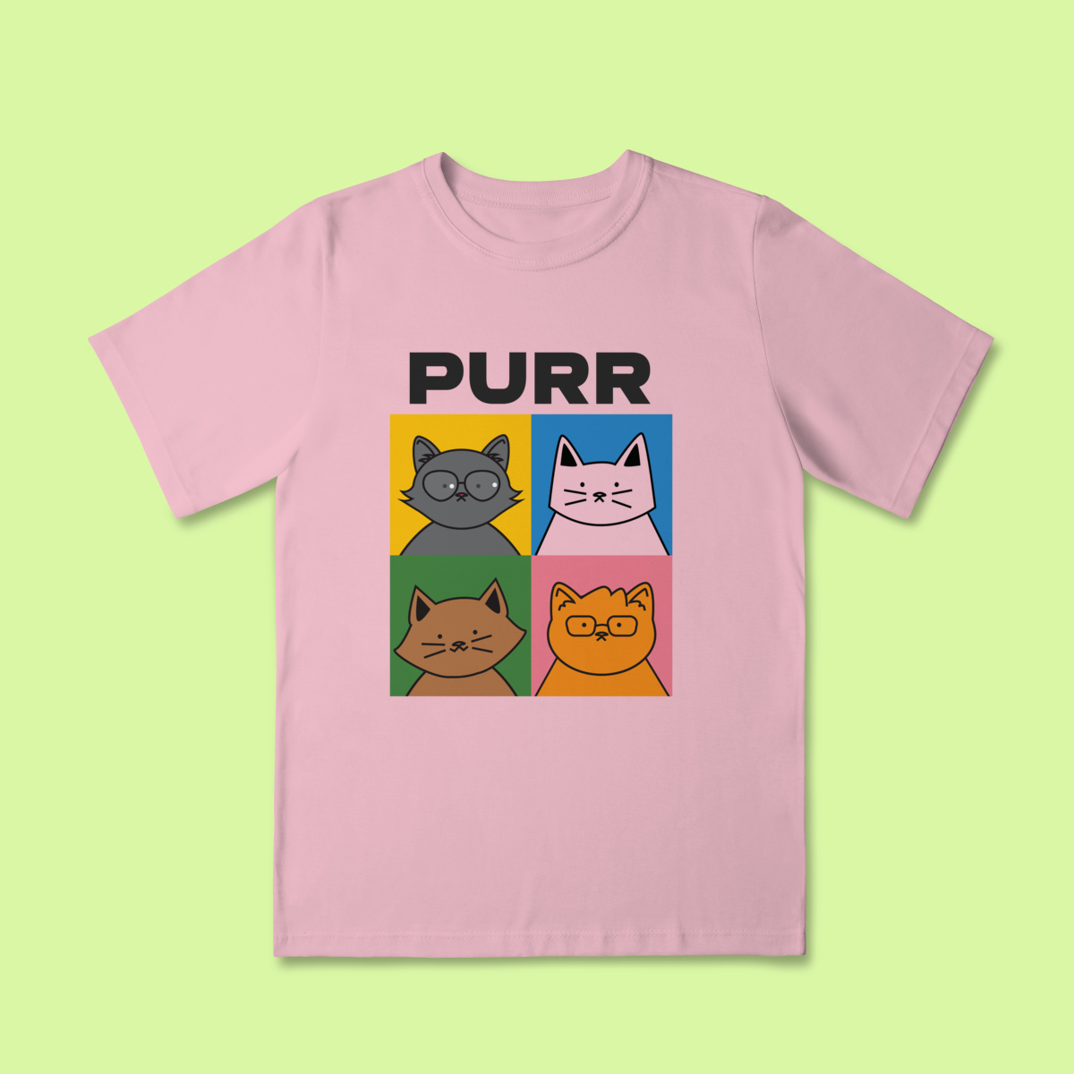 Camiseta INFANTIL - PURR Gatinhos