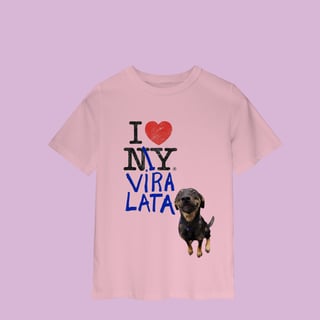 Camiseta INFANTIL - I love my vira-lata