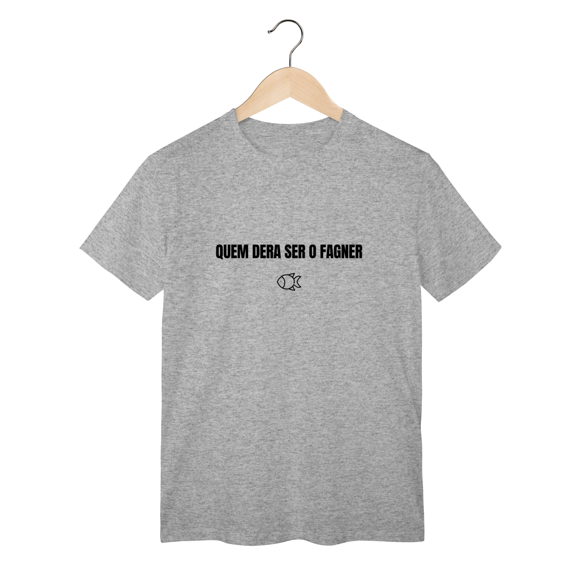 Nome do produto: Camiseta com Frase “QUEM DERA SER O FAGNER” – T-Shirt Meme Autoral Minimalista