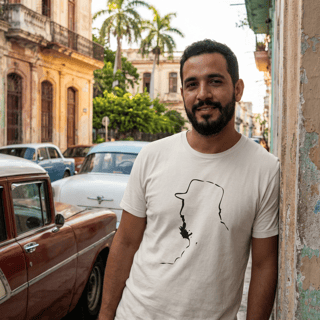 Camiseta Fidel Castro Silhueta: Heróis do Povo - VOZ ATIVA | Algodão 100% (Prime-Premium)