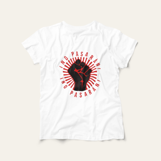 Camiseta ¡No Pasarán!: Luta e Resistência - VOZ ATIVA | Algodão 100% (Prime-Premium)