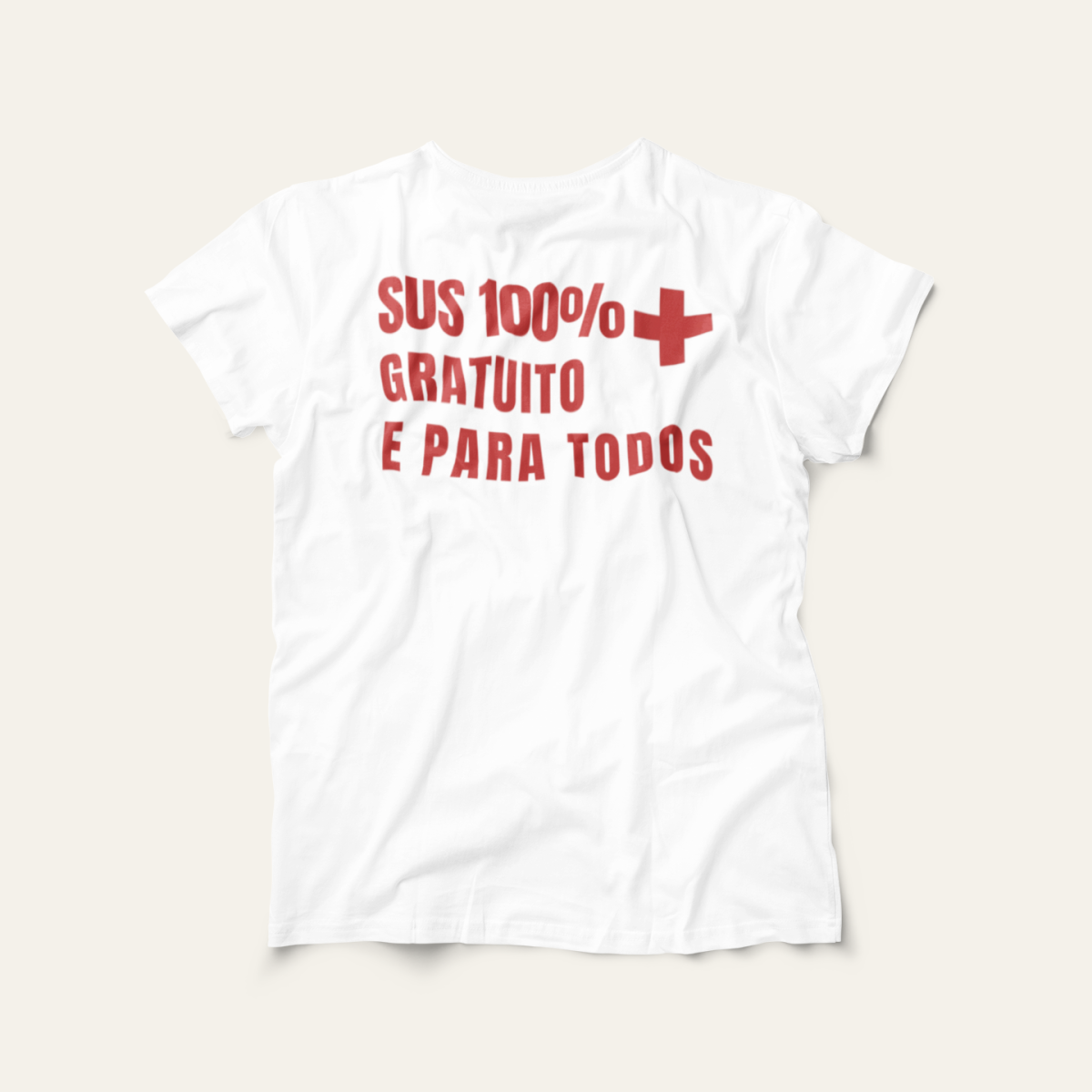 Camiseta 100% SUS Gratuito: Saúde e Trabalho - VOZ ATIVA | Algodão 100% (Prime-Premium)