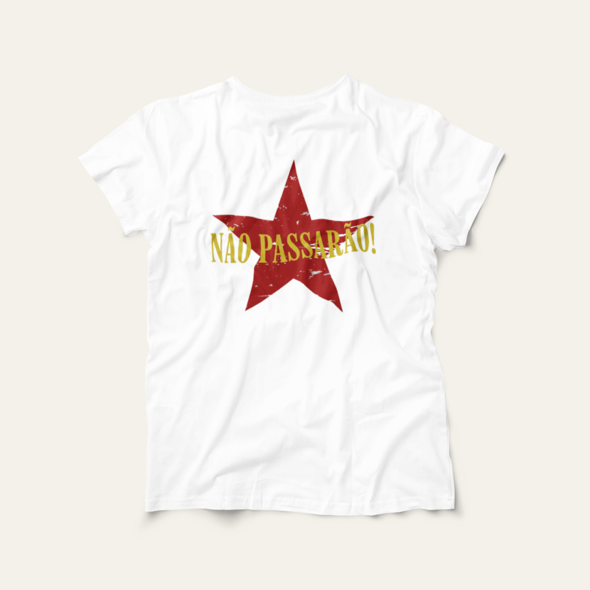 Nome do produto: Camiseta Não Passarão: Luta e Resistência - VOZ ATIVA | Algodão 100% (Prime-Premium)