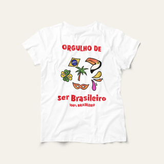 Camiseta Orgulho de Ser Brasileiro: Luta e Resistência - VOZ ATIVA | Algodão 100% (Prime-Premium)
