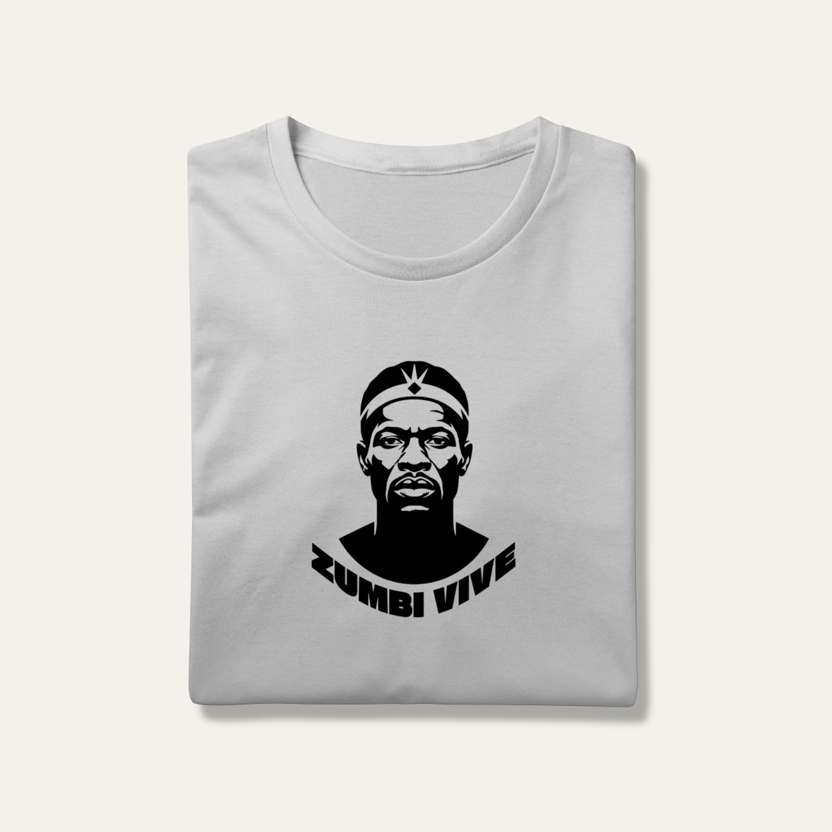 Nome do produto: Camiseta Zumbi dos Palmares Vive - Voz Ativa | Algodão 100% (Prime-Premium)