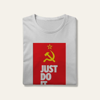 Camiseta Socialismo Just Do It: Ação Popular - VOZ ATIVA | Algodão 100% (Prime-Premium)