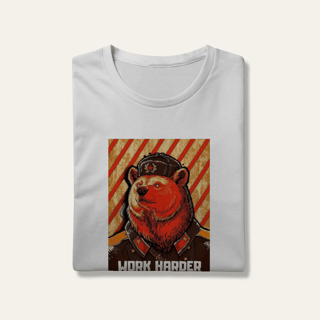 Camiseta Urso Soviético: Dignidade e Trabalho - VOZ ATIVA | Algodão 100% (Prime-Premium)
