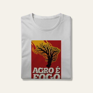 Camiseta Agro é Fogo: Terra e Natureza - VOZ ATIVA | Algodão 100% (Prime-Premium)