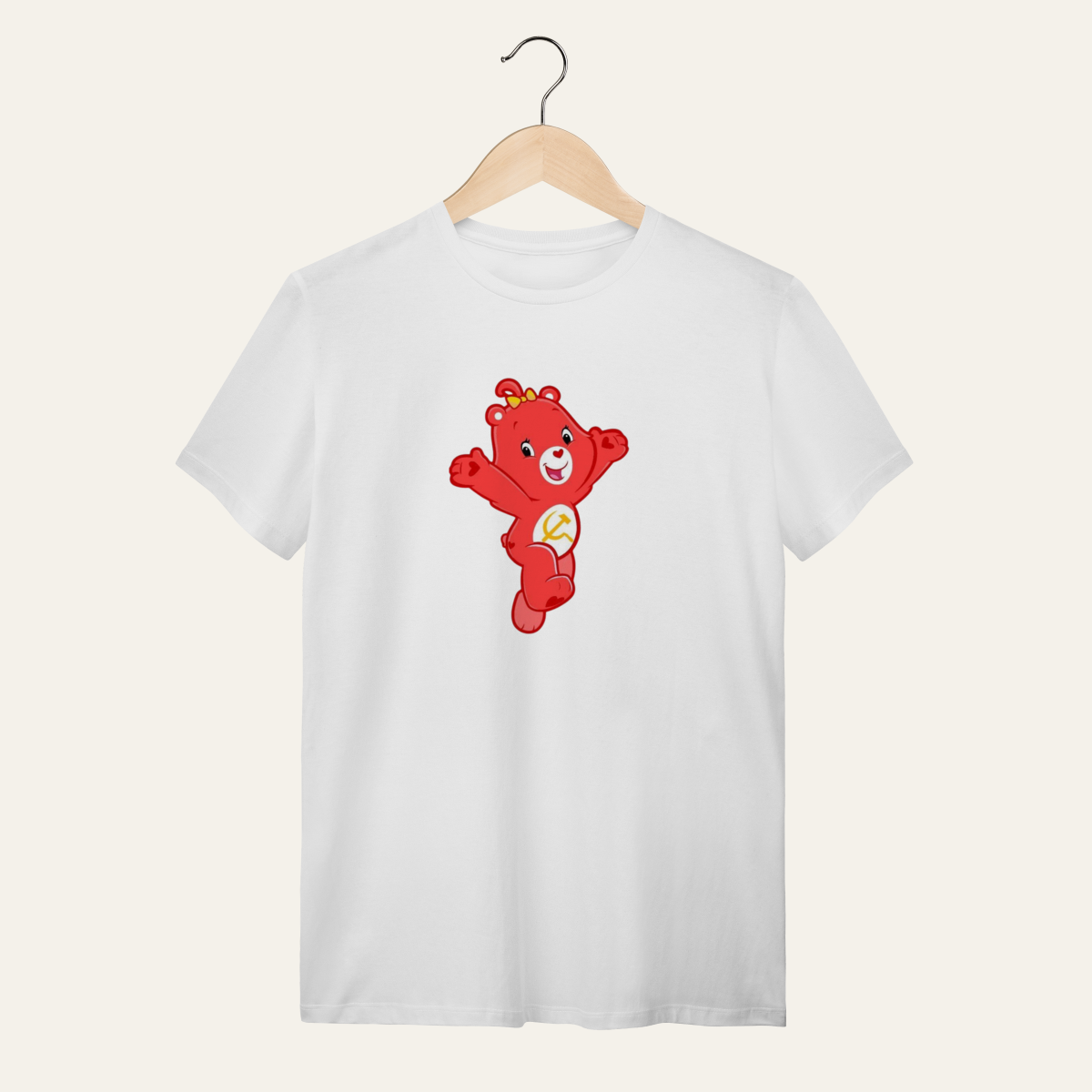 Camiseta Ursinho Comunista: Sátira Ativa - VOZ ATIVA | Algodão 100% (Quality)